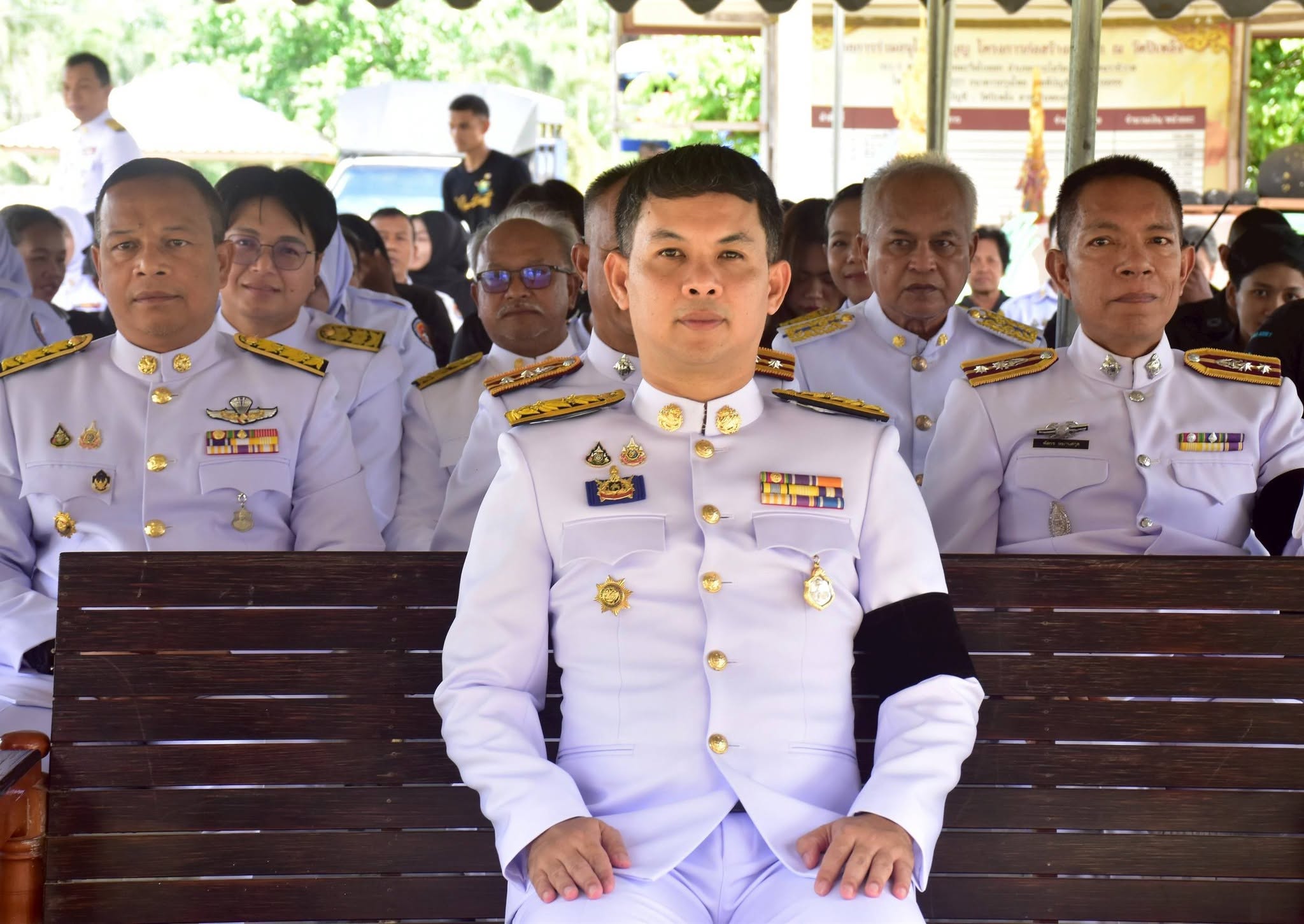 พช.เจาะไอร้อง พิธีถวายน้ำสรงพระศพ และพิธีลงนามถวายความอาลัย เบื้องหน้าพระรูปสมเด็จพระเจ้าลูกเธอ เจ้าฟ้าพัชรกิติยาภา นเรนทิราเทพยวดี กรมหลวงราชสาริณีสิริพัชร มหาวัชรราชธิดา